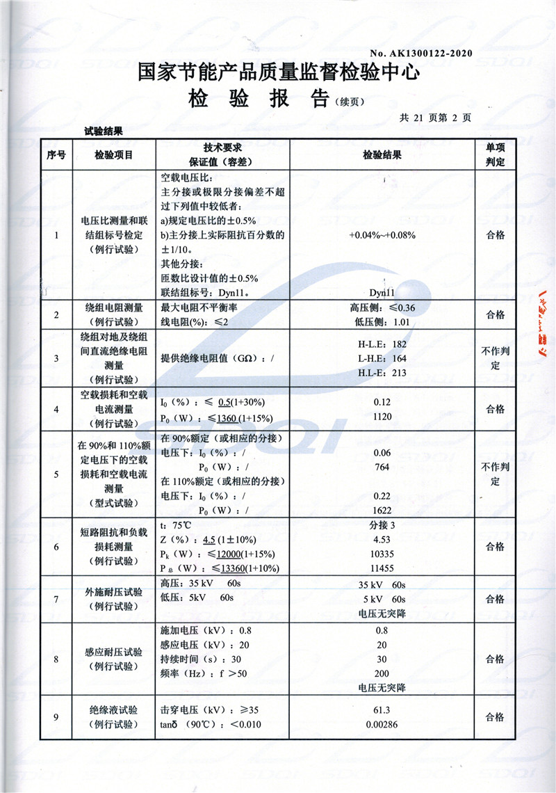 高低压试验报告-S11-1250额敏额敏额敏油浸式变压器-2.jpg